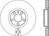 Тормозной диск OPEN PARTS BDA2052.20