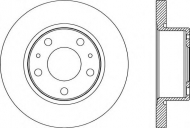Тормозной диск OPEN PARTS BDA2181.10