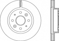 Тормозной диск OPEN PARTS BDA2210.20