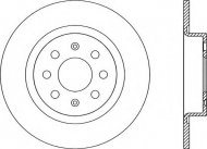 Тормозной диск OPEN PARTS BDA2249.10