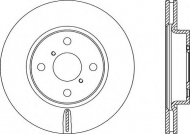 Тормозной диск OPEN PARTS BDA2317.20
