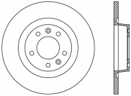 Тормозной диск OPEN PARTS BDA2382.10