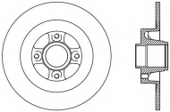 Тормозной диск OPEN PARTS BDA2427.10
