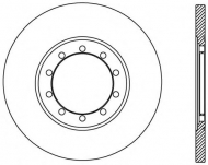 Тормозной диск OPEN PARTS BDA2436.10