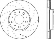 Тормозной диск OPEN PARTS BDRS1614.25