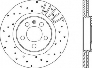 Тормозной диск OPEN PARTS BDRS1666.25