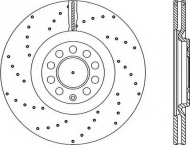 Тормозной диск OPEN PARTS BDRS1744.25