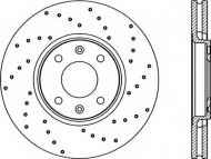 Тормозной диск OPEN PARTS BDRS1865.25