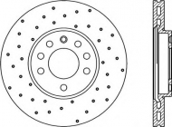 Тормозной диск OPEN PARTS BDRS1908.25