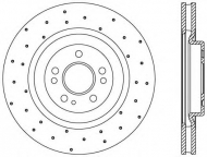 Тормозной диск OPEN PARTS BDRS1933.25