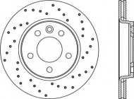Тормозной диск OPEN PARTS BDRS2062.25