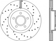 Тормозной диск OPEN PARTS BDRS2153.25