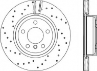 Тормозной диск OPEN PARTS BDRS2236.25