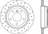 Тормозной диск OPEN PARTS BDRS2243.25