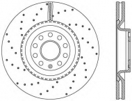 Тормозной диск OPEN PARTS BDRS2337.25