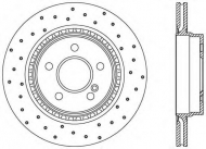 Тормозной диск OPEN PARTS BDRS2396.25