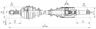 Вал OPEN PARTS DRS6001.00
