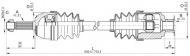 Вал OPEN PARTS DRS6013.00