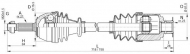 Вал OPEN PARTS DRS6015.00