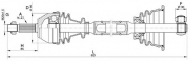 Вал OPEN PARTS DRS6016.00