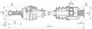 Вал OPEN PARTS DRS6021.00