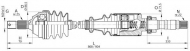 Вал OPEN PARTS DRS6041.00