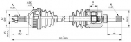 Вал OPEN PARTS DRS6044.00