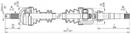 Вал OPEN PARTS DRS6051.00