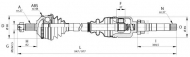 Вал OPEN PARTS DRS6053.00