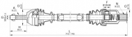 Вал OPEN PARTS DRS6065.00