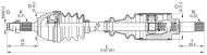 Вал OPEN PARTS DRS6086.00