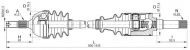 Вал OPEN PARTS DRS6087.00