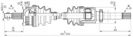 Вал OPEN PARTS DRS6109.00