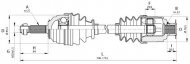 Вал OPEN PARTS DRS6136.00