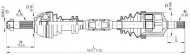 Вал OPEN PARTS DRS6139.00