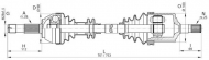 Вал OPEN PARTS DRS6141.00