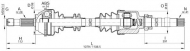 Вал OPEN PARTS DRS6144.00