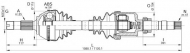 Вал OPEN PARTS DRS6156.00
