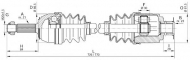 Вал OPEN PARTS DRS6166.00