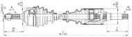 Вал OPEN PARTS DRS6171.00