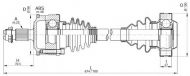 Вал OPEN PARTS DRS6188.00