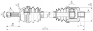 Вал OPEN PARTS DRS6205.00