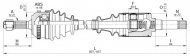 Вал OPEN PARTS DRS6215.00