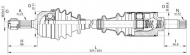Вал OPEN PARTS DRS6232.00