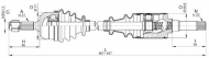 Вал OPEN PARTS DRS6233.00