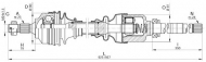 Вал OPEN PARTS DRS6248.00
