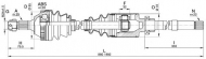 Вал OPEN PARTS DRS6271.00