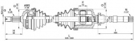 Вал OPEN PARTS DRS6273.00