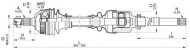 Вал OPEN PARTS DRS6331.00