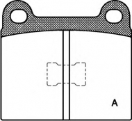 Комплект тормозных колодок OPEN PARTS BPA0017.00